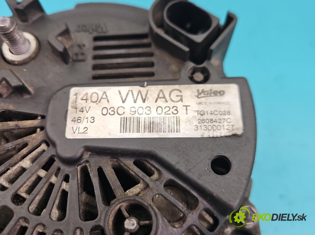 Vw Passat B7 2010-2014 1.4 TSI 150 HP automatic 110 kW 1390 cm3 5- Alternator 03C903023T (Alternátory)