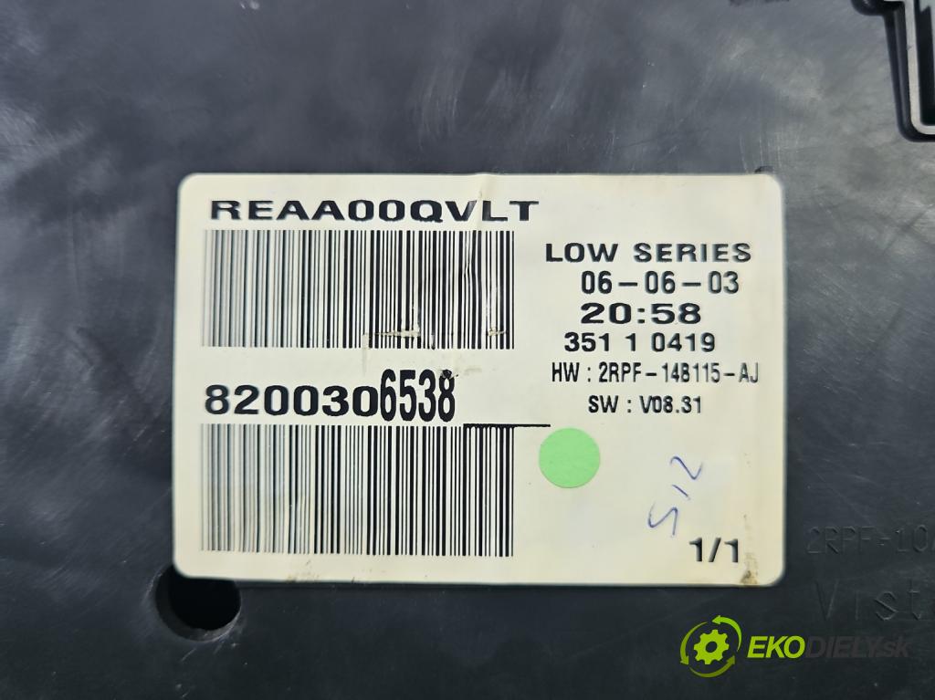 Renault Megane II 2003-2008 1.6 16V (K4M) 113 HP manual 83 kW 1598 cm3 5- prístrojovka/ budíky 8200306538 (Prístrojové dosky, displeje)