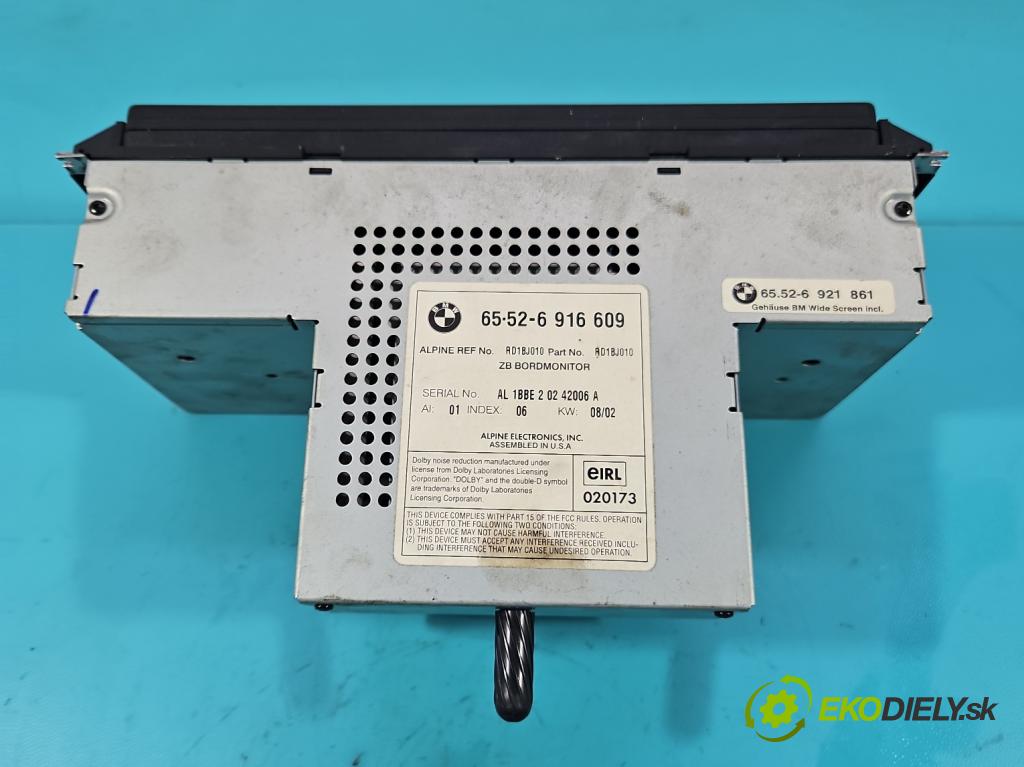 Bmw X5 E53 1999-2006 3.0d 184hp automatic 135 kW 2993 cm3 5- Radio originál 6916609