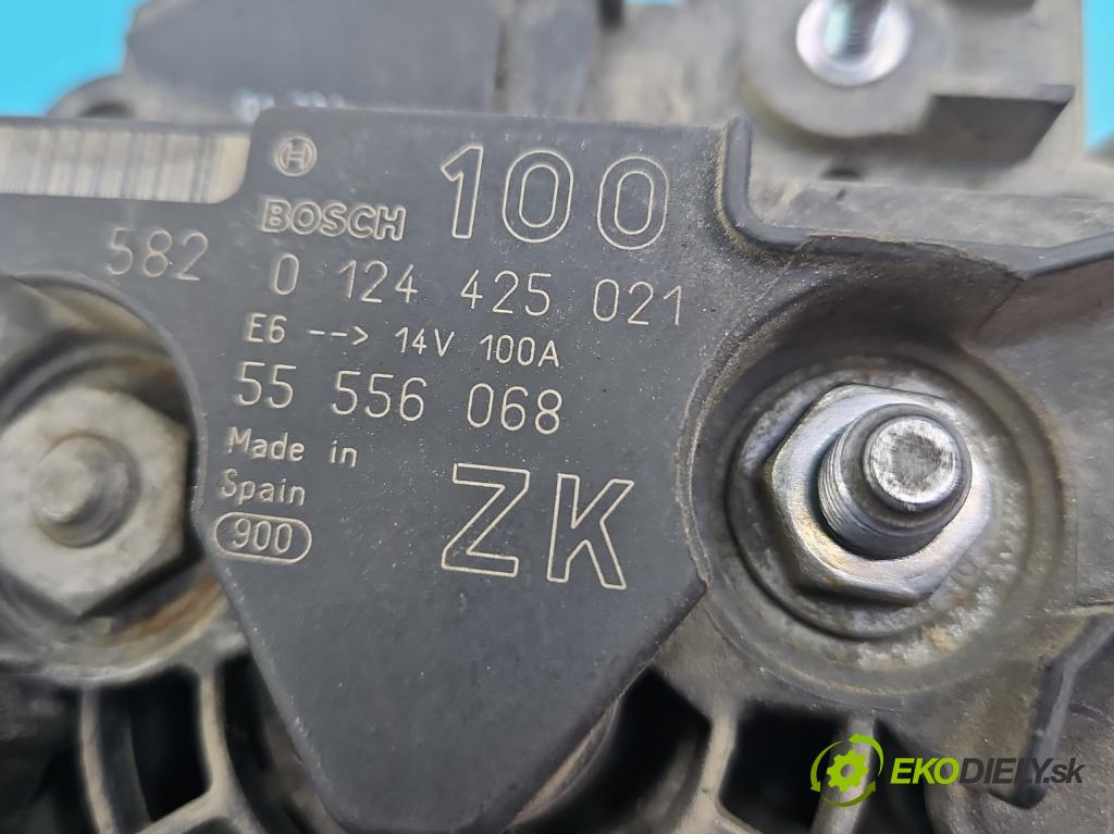 Opel Corsa C 2000-2006 1.2 16V 80 HP manual 59 kW 1229 cm3 5- Alternator 0124425021 (Alternátory)