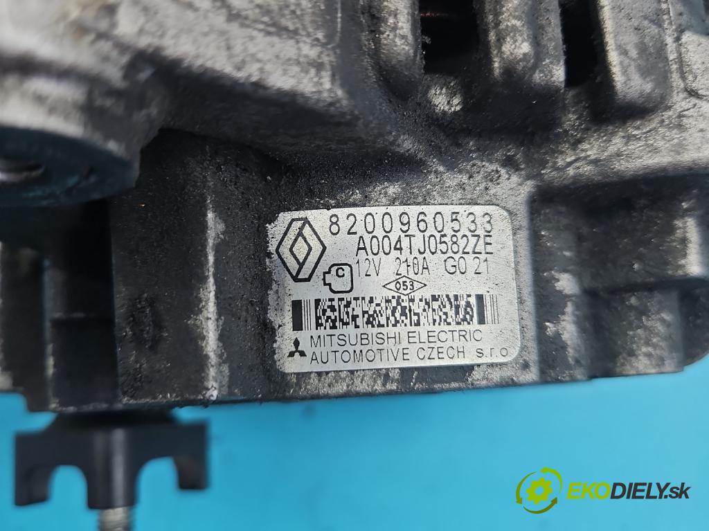 Renault Scenic III 2009-2016 1.5 dci 110 HP manual 81 kW 1461 cm3 5- Alternator 8200960533 (Alternátory)