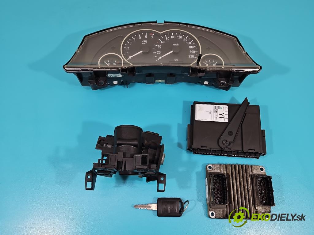 Opel Meriva A 2002-2010 1.6 16V 101 hp manual 74 kW 1598 cm3 5- řídící jednotka motoru 12214830