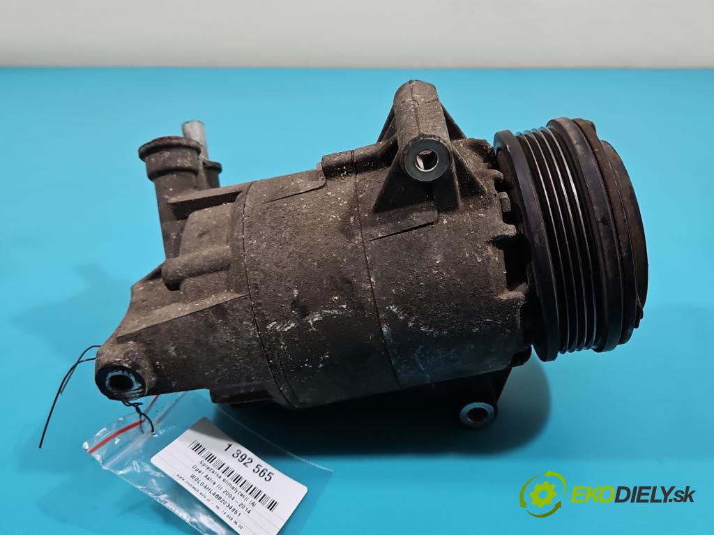 Opel Astra III 2004-2014 1.6 16V 105 hp manual 77 kW 1598 cm3 5- Kompresor: klíma 13124750 (Kompresory)