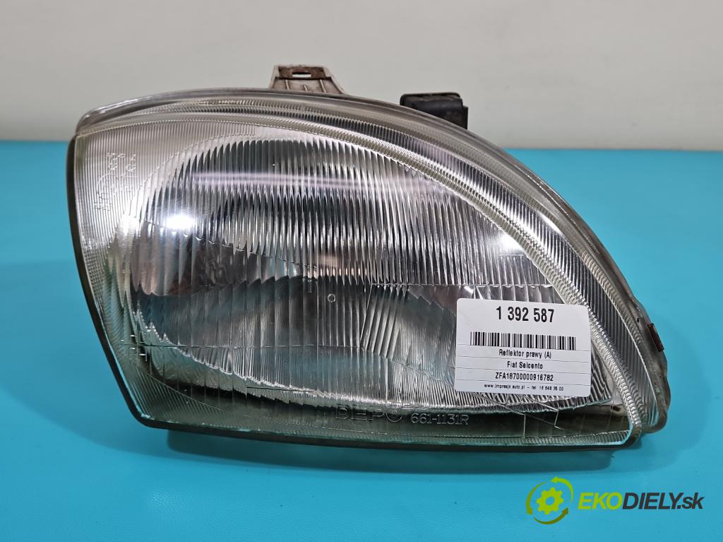 Fiat Seicento 1.1 54 HP manual 40 kW 1108 cm3 3- Reflektor: pravý  (Pravé)