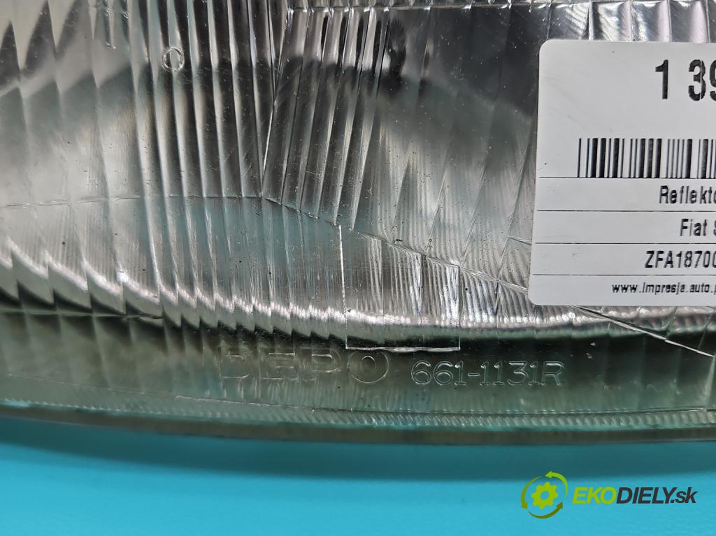 Fiat Seicento 1.1 54 HP manual 40 kW 1108 cm3 3- Reflektor: pravý  (Pravé)