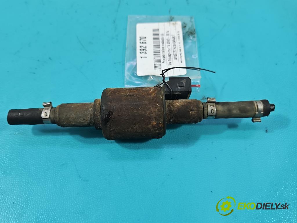 Vw Transporter T5 2003-2015 1.9 tdi 102 hp manual 75 kW 1896 cm3 5- čerpadlo paliva webasto 9012868C (Webasto ohřívače)