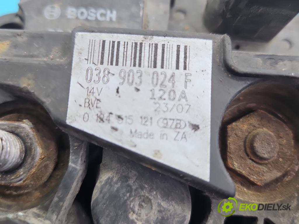 Vw Transporter T5 2003-2015 1.9 tdi 102 HP manual 75 kW 1896 cm3 5- Alternator 038903024F (Alternátory)