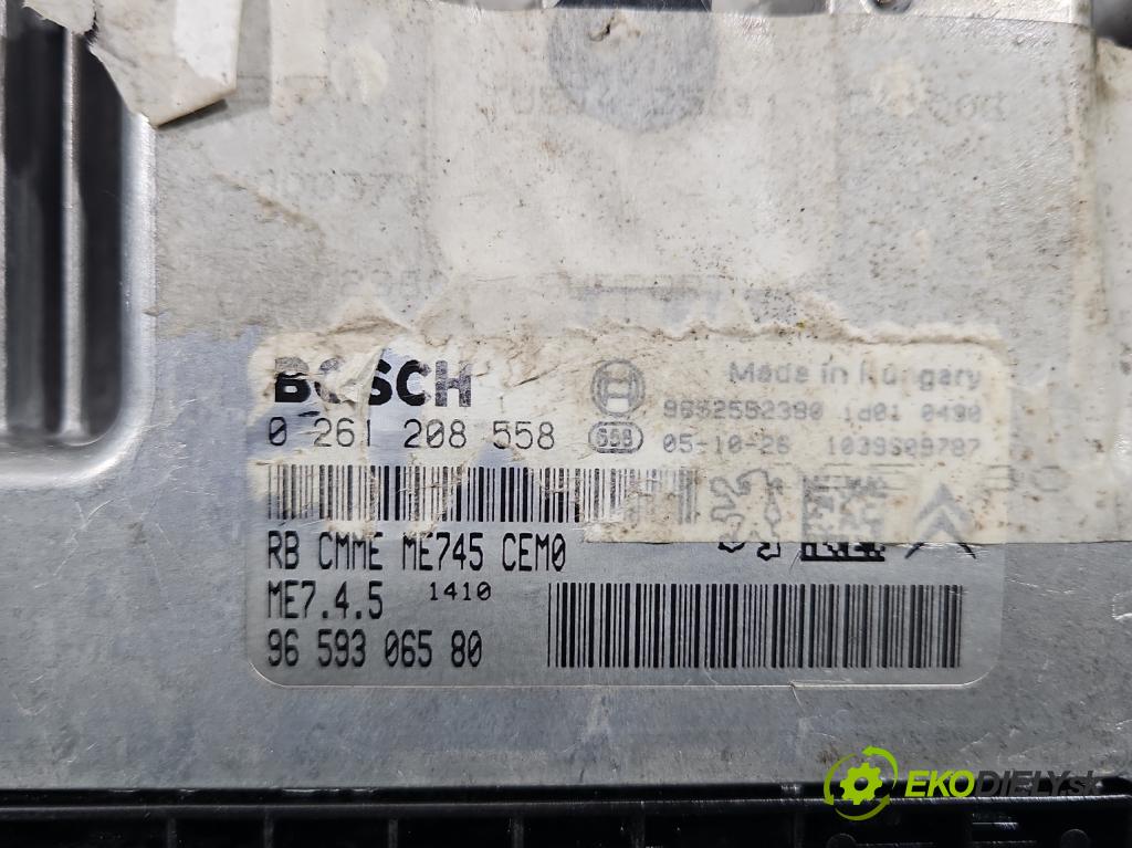 Peugeot 307 1.6 16V 109 hp manual 80 kW 1587 cm3 5- řídící jednotka motoru 9659306580