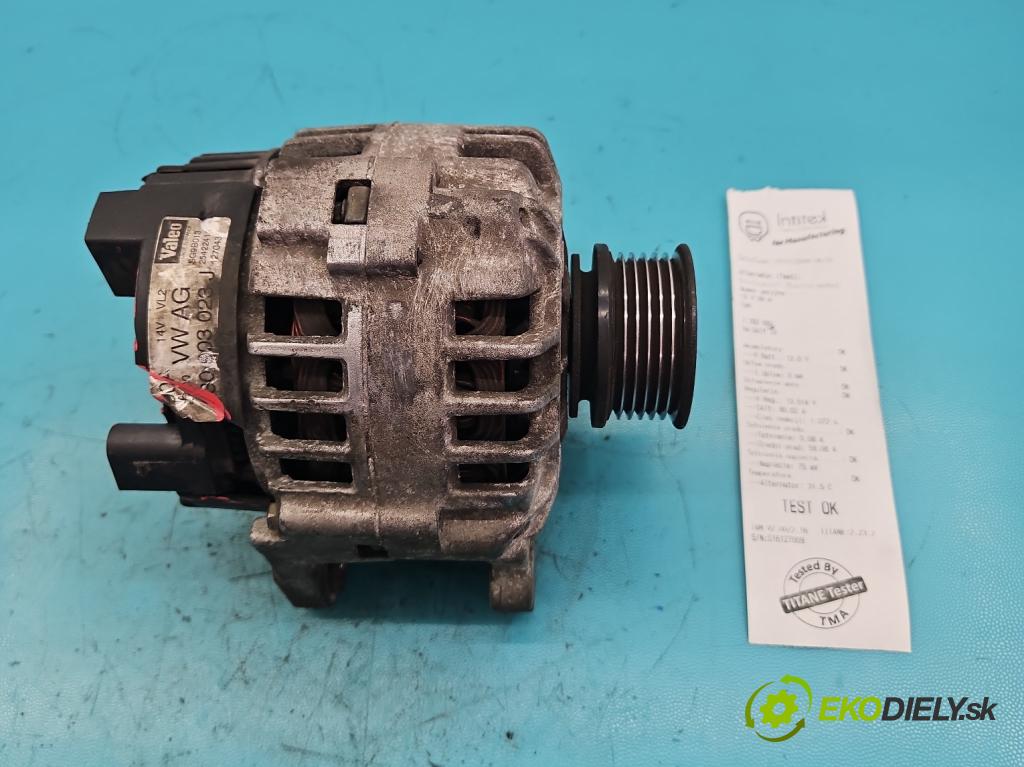 Vw Golf IV 1997-2003 1.6 SR 101 HP manual 74 kW 1595 cm3 5- Alternator 030903023J (Alternátory)