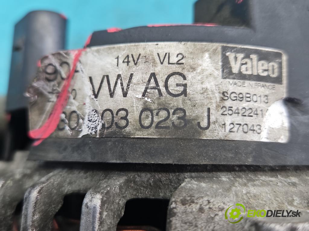 Vw Golf IV 1997-2003 1.6 SR 101 HP manual 74 kW 1595 cm3 5- Alternator 030903023J (Alternátory)