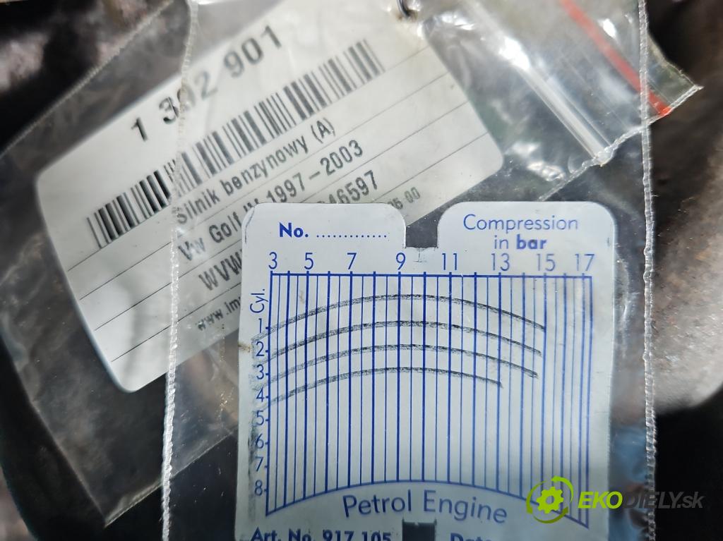 Vw Golf IV 1997-2003 1.6 SR 101 HP manual 74 kW 1595 cm3 5- motor benzín: APF