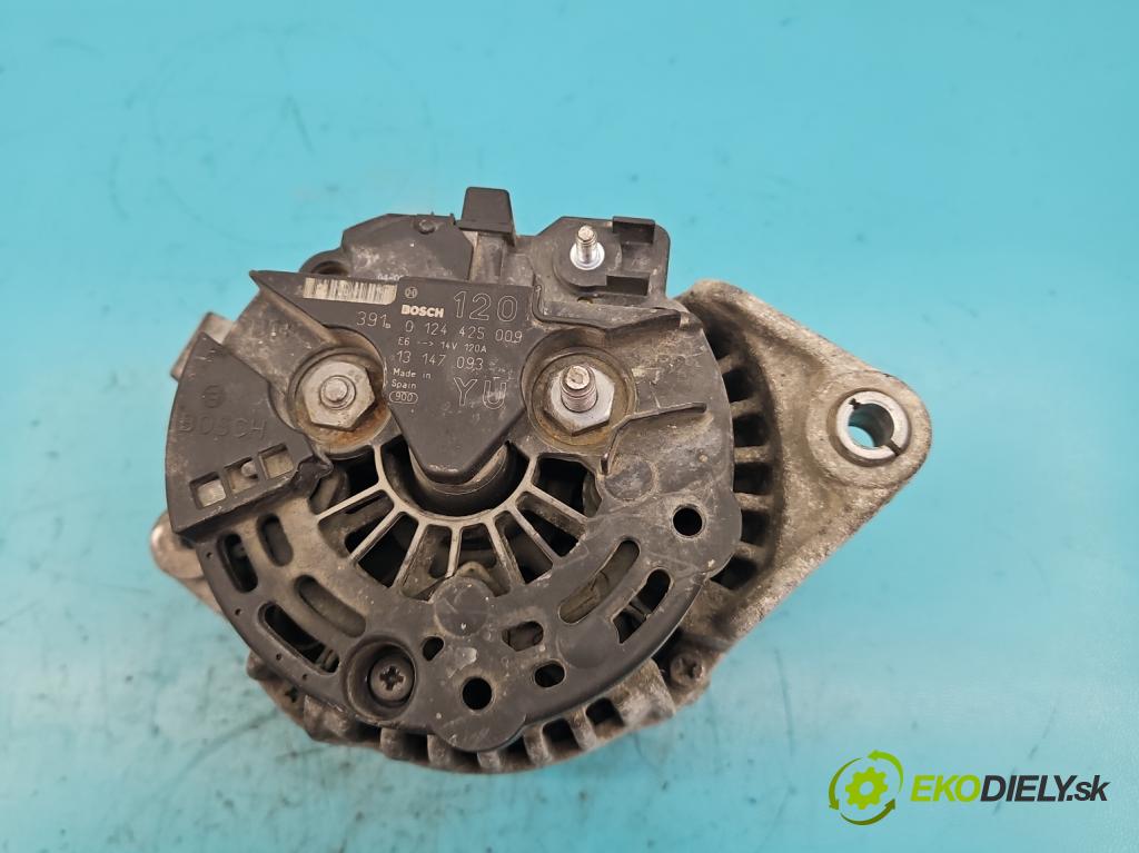 Opel Meriva A 2002-2010 1.6 16V 101 HP manual 74 kW 1598 cm3 5- Alternator 0124425009 (Alternátory)