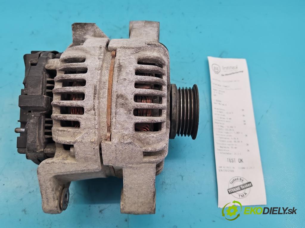 Opel Meriva A 2002-2010 1.6 16V 101 HP manual 74 kW 1598 cm3 5- Alternator 0124425009 (Alternátory)