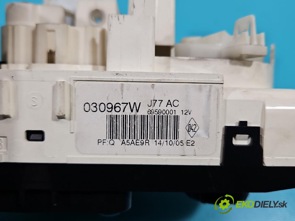 Renault Clio III 2005-2012 1.5 dci 68 HP manual 50 kW 1461 cm3 5- panel kúrenia 030967W