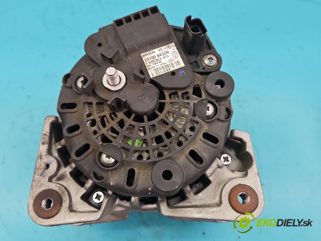 Dacia Duster I 2010-2018 1.6 16v 105 HP manual 77 kW 1598 cm3 5- Alternator 231008432R (Alternátor)