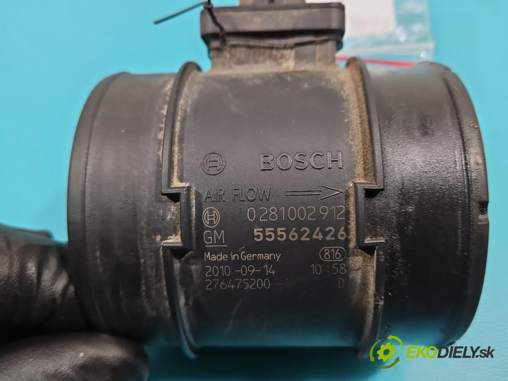 Opel Insignia A 2008-2017 2.0 cdti 160 HP manual 118 kW 1956 cm3 5- průtokoměr: 0281002912 (Váhy vzduchu)