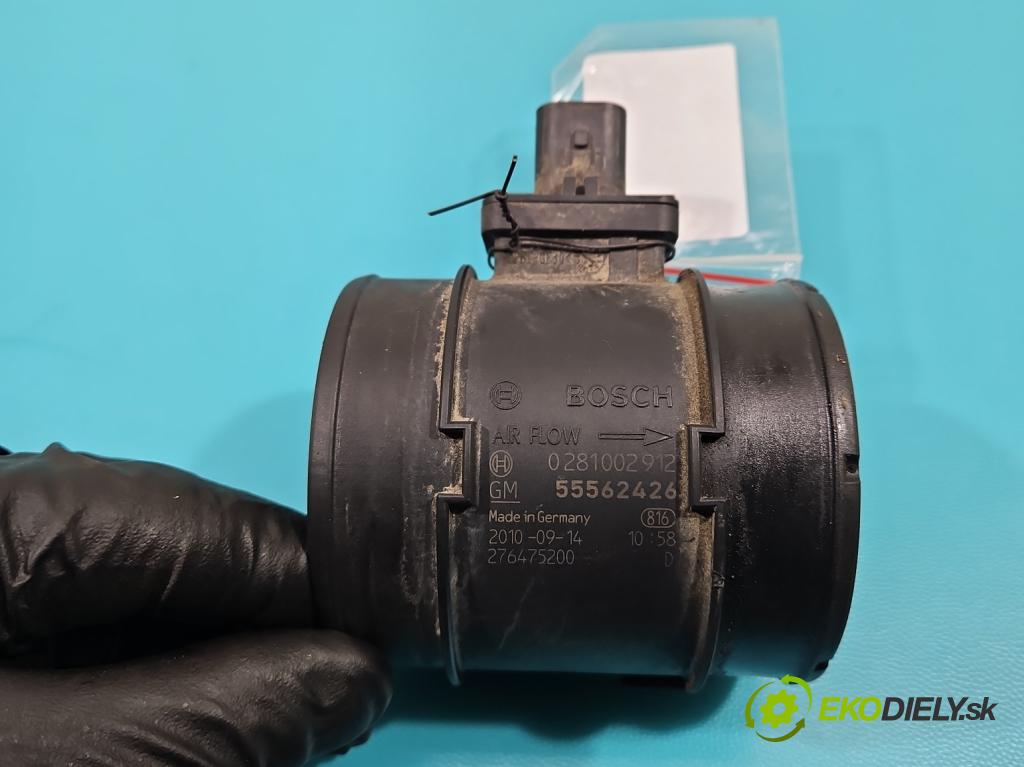 Opel Insignia A 2008-2017 2.0 cdti 160 HP manual 118 kW 1956 cm3 5- průtokoměr: 0281002912 (Váhy vzduchu)