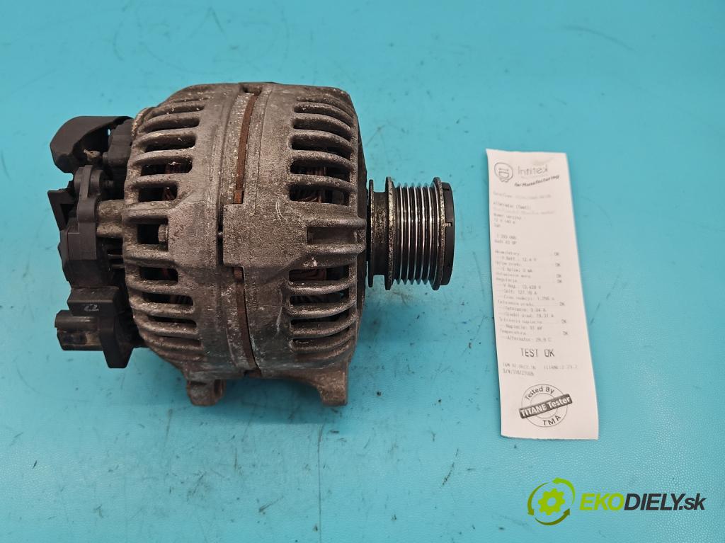 Audi A3 8P 2003-2012 1.9 tdi 105 HP manual 77 kW 1896 cm3 5- Alternator 06F903023F (Alternátory)