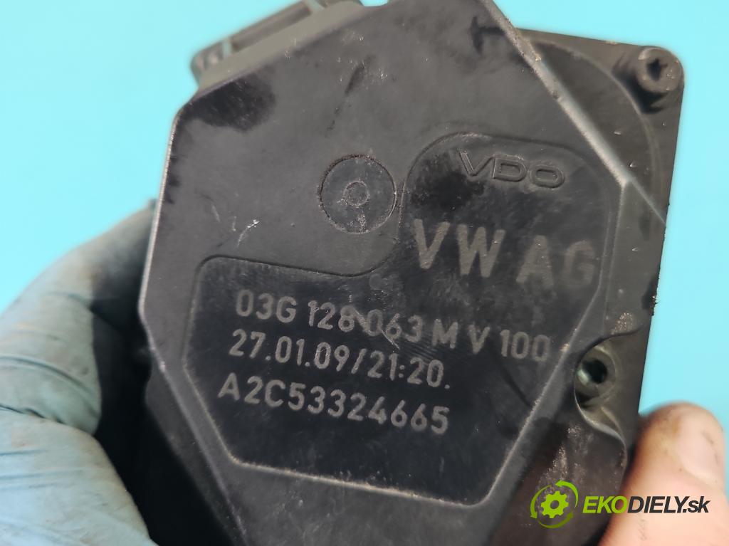 Audi A3 8P 2003-2012 1.9 tdi 105 HP manual 77 kW 1896 cm3 5- klapka 03G128063M (Škrtiace klapky)