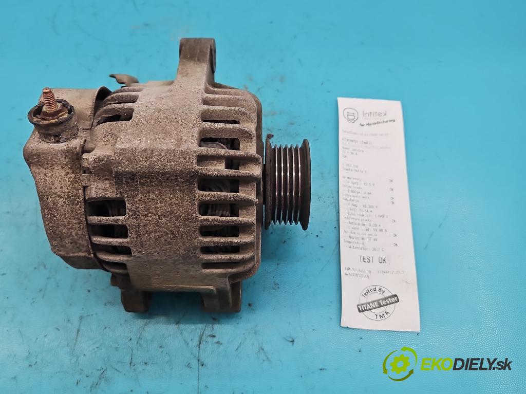 Toyota Yaris I 1999-2005 1.3 vvti 87 HP manual 64 kW 1298 cm3 5- Alternator  (Alternátory)