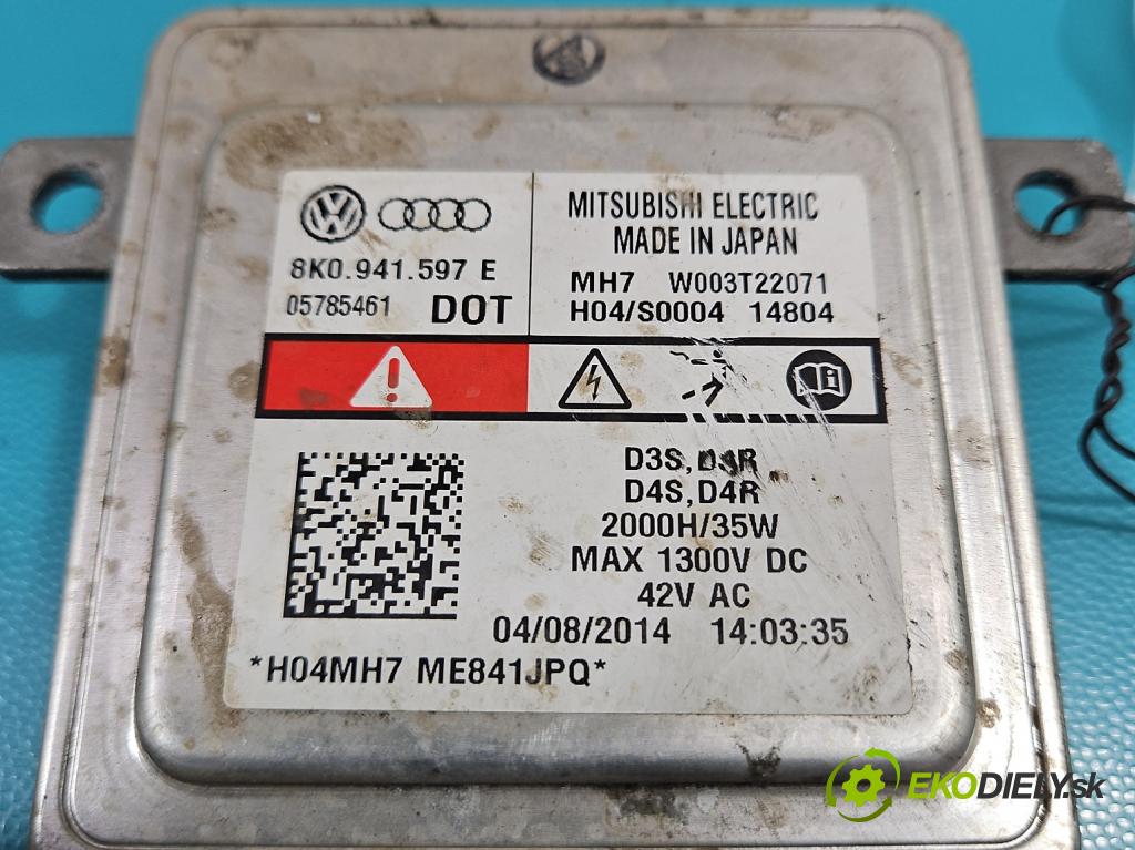 Seat Alhambra II 2010-2020 2.0 tdi 177 HP automatic 130 kW 1968 cm3 5- střídač: xenon 8K0941597E (Riadiace jednotky xenónu)