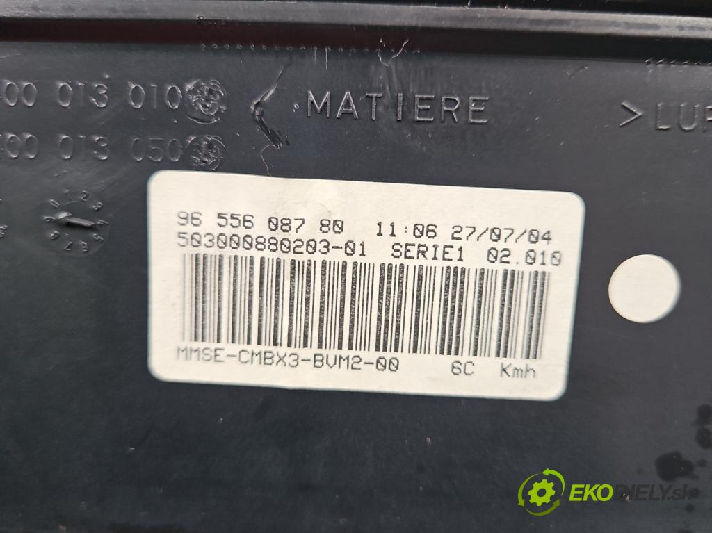 Citroen C5 I 2001-2008 2.0 hdi 136 HP manual 100 kW 1997 cm3 5- prístrojovka/ budíky 9655608780 (Prístrojové dosky, displeje)