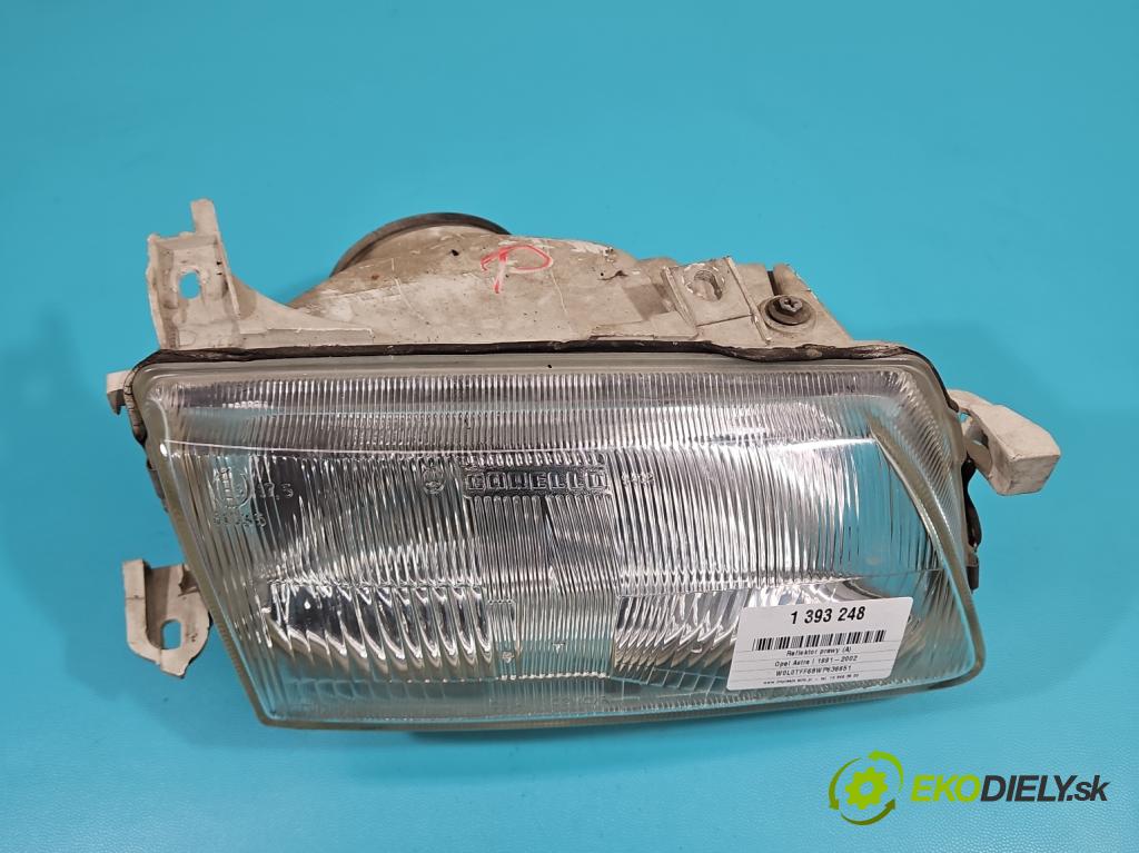 Opel Astra I 1991-2002 1.6 75 HP manual 55 kW 1598 cm3 5- Reflektor: pravý 90383783 (Pravé)