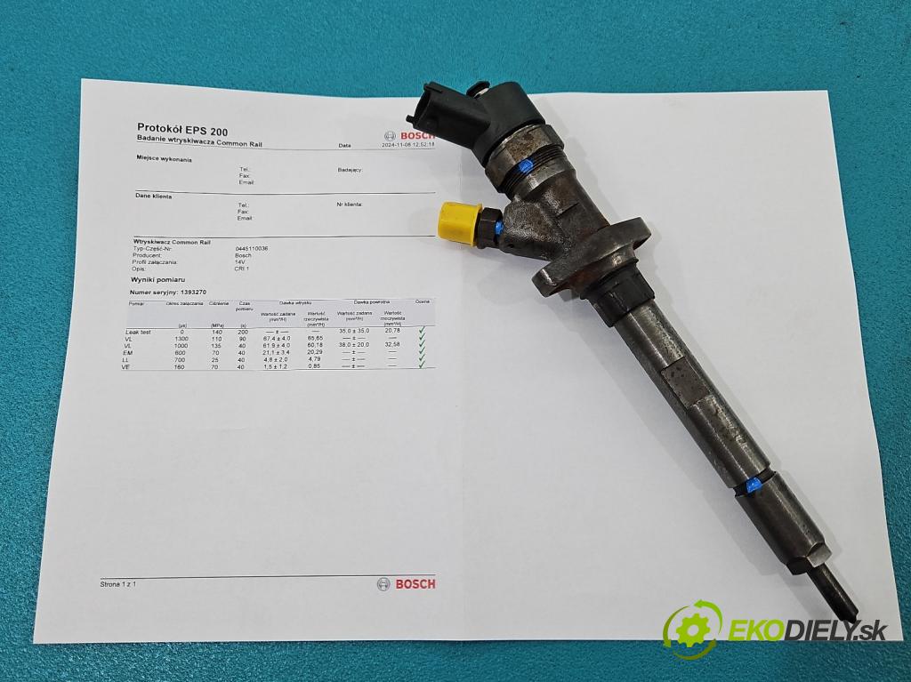 Lancia Phedra 2002-2010 2.2 jtd 128 HP manual 94 kW 2179 cm3 5- vstrek 0445110036 (Vstrekovače)