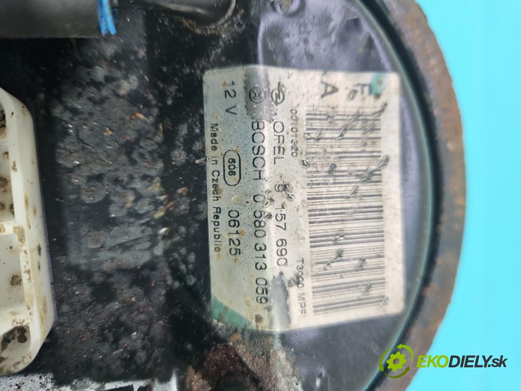 Opel Astra II 1998-2009 1.6 16V 101 hp manual 74 kW 1598 cm3 5- čerpadlo paliva 0580313059