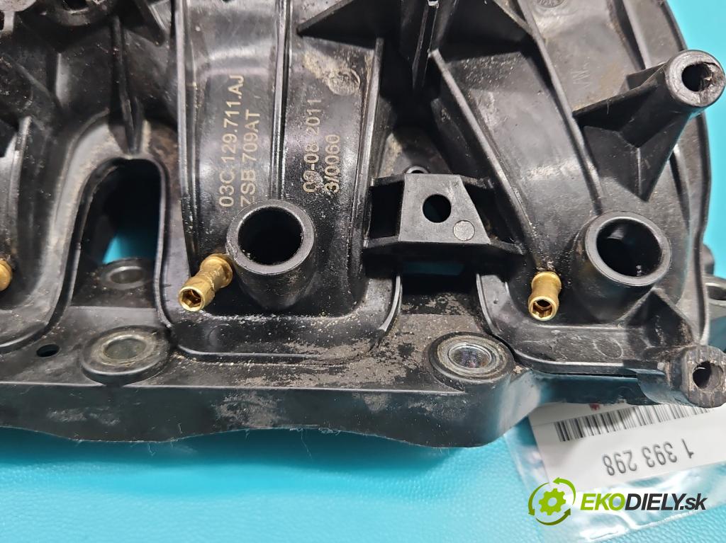 Vw Passat B7 2010-2014 1.4 TSI 150 HP automatic 110 kW 1390 cm3 5- zvod nasávací 03C129711AJ (Sacie potrubia)