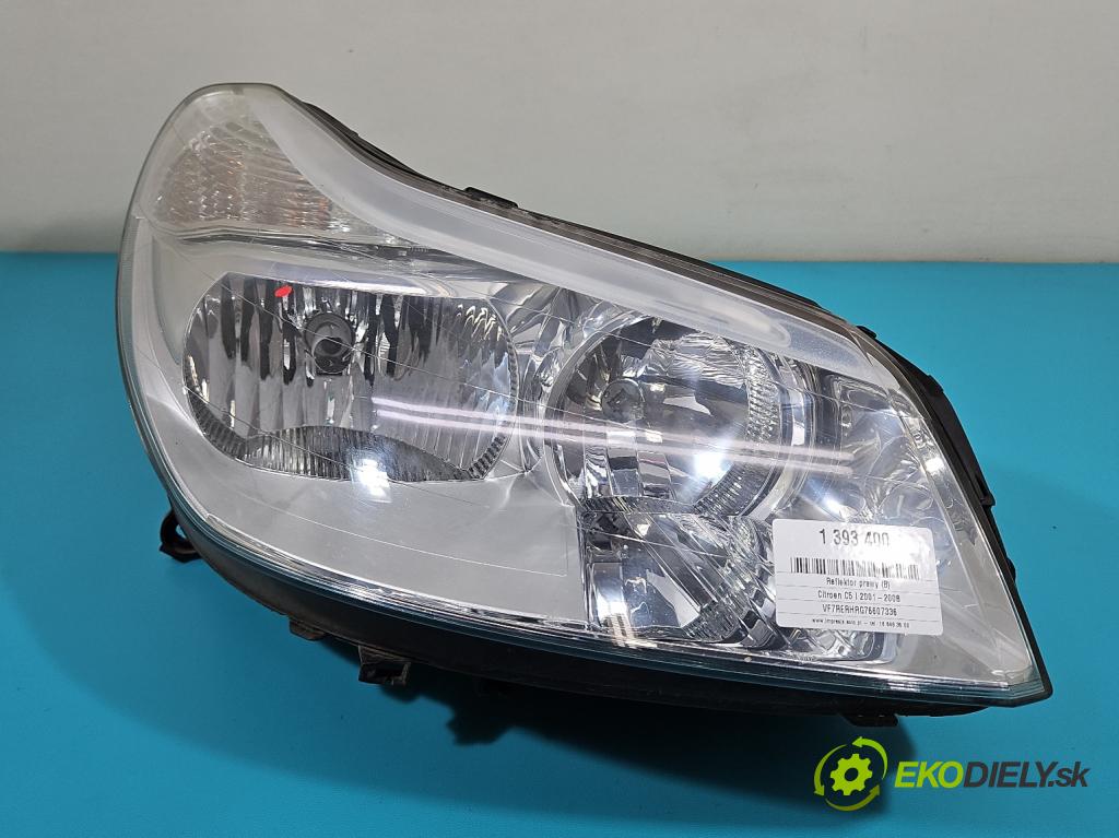 Citroen C5 I 2001-2008 2.0 hdi 136 HP manual 100 kW 1997 cm3 5- Reflektor: pravý 9650055880 (Pravé)