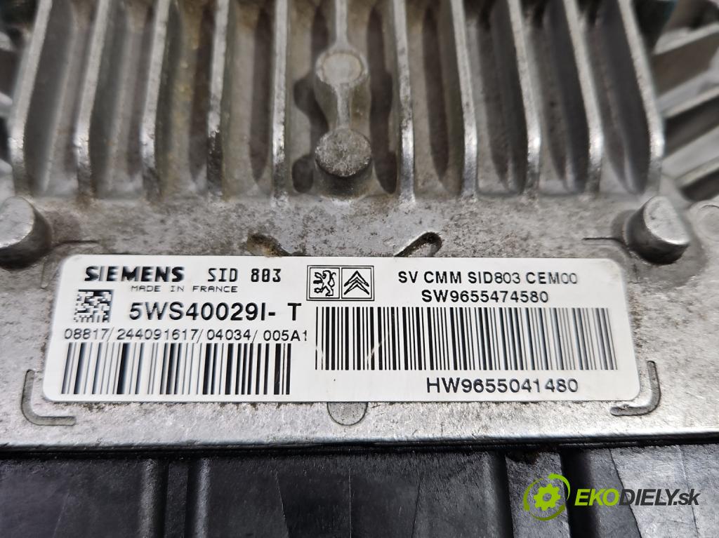 Peugeot 307 2.0 hdi 136hp manual 100 kW 1997 cm3 5- řídící jednotka motoru 9655474580
