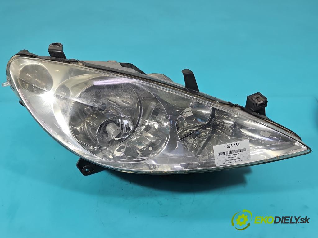Peugeot 307 2.0 hdi 136 HP manual 100 kW 1997 cm3 5- Reflektor: pravý 9641615680 (Pravé)