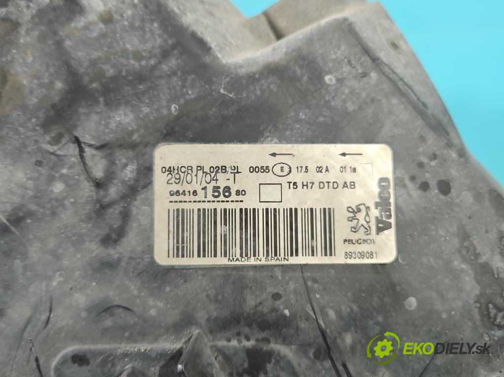 Peugeot 307 2.0 hdi 136 HP manual 100 kW 1997 cm3 5- Reflektor: pravý 9641615680 (Pravé)