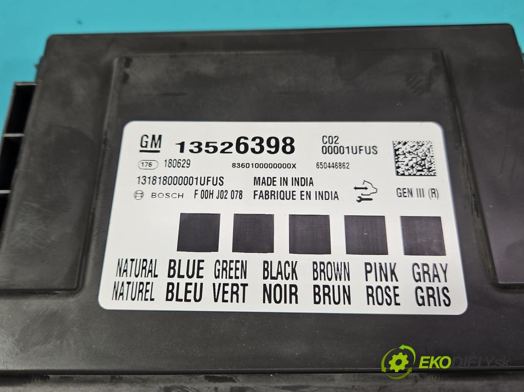 Opel Astra V  2015-2022 1.6 cdti 110 hp manual 81 kW 1598 cm3 5- řídící jednotka motoru 55509243