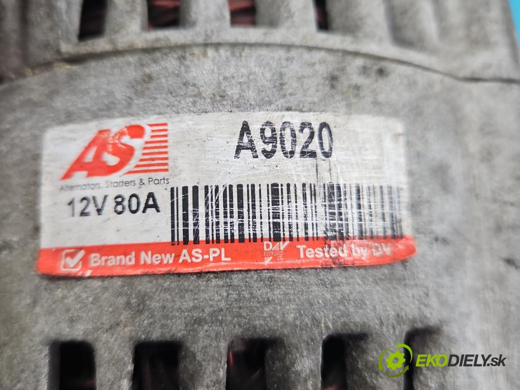 Ford Fiesta Mk6 2002-2008 1.4 tdci 68 HP manual 50 kW 1399 cm3 5- Alternator A9020 (Alternátory)