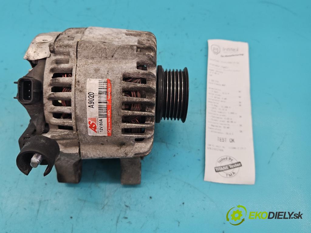 Ford Fiesta Mk6 2002-2008 1.4 tdci 68 HP manual 50 kW 1399 cm3 5- Alternator A9020 (Alternátory)