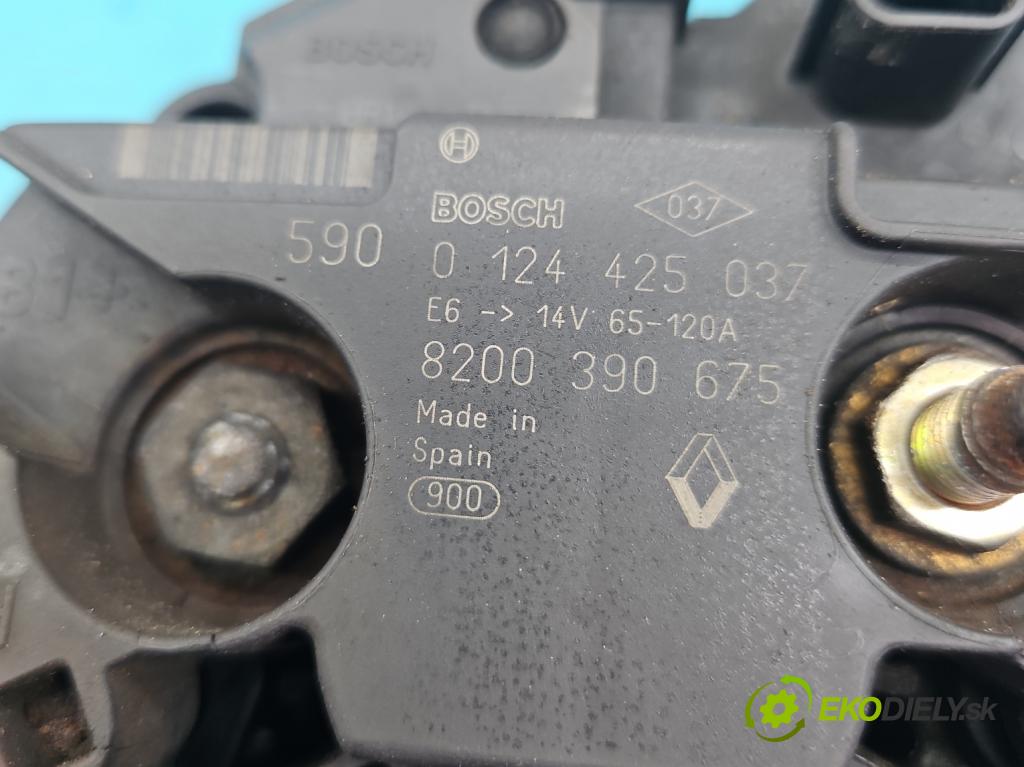 Renault Clio III 2005-2012 1.5 dci 68 HP manual 50 kW 1461 cm3 5- Alternator 0124425037 (Alternátory)