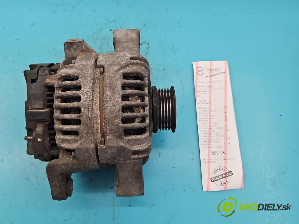 Opel Meriva A 2002-2010 1.6 16V 101 HP manual 74 kW 1598 cm3 5- Alternator 0124425009 (Alternátory)