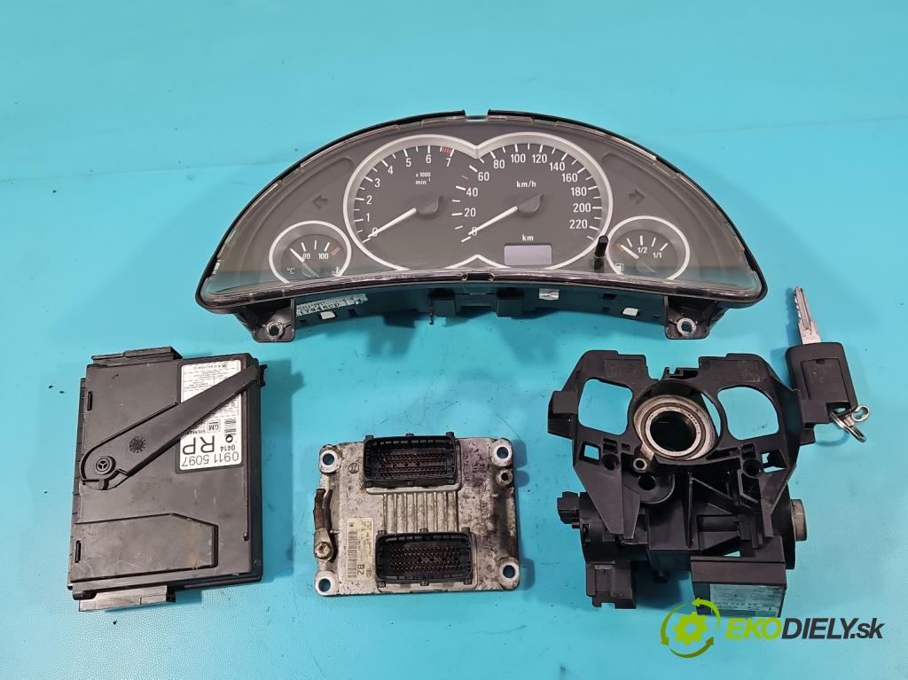 Opel Corsa C 2000-2006 1.2 16V 75 hp manual 55 kW 1199 cm3 5- řídící jednotka motoru 0261206074