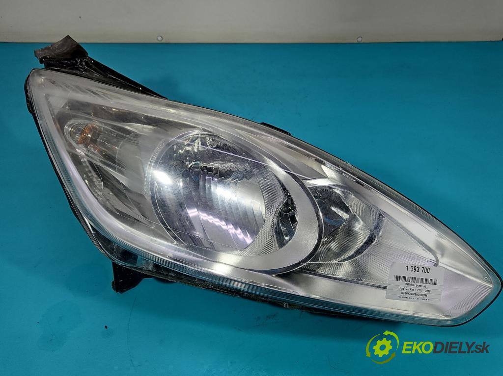 Ford C-Max II 2010-2019 1.0 125 HP manual 92 kW 998 cm3 5- Reflektor: pravý AM51-13W-029-AF (Pravé)