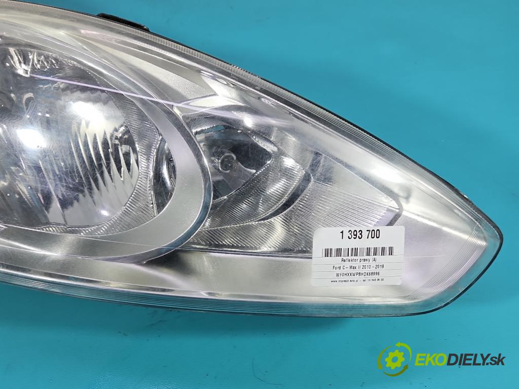 Ford C-Max II 2010-2019 1.0 125 HP manual 92 kW 998 cm3 5- Reflektor: pravý AM51-13W-029-AF (Pravé)