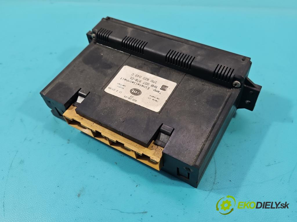 Seat Toledo II 1998-2004 1.8 20V 125 HP manual 92 kW 1781 cm3 4- panel kúrenia 1M0820043C