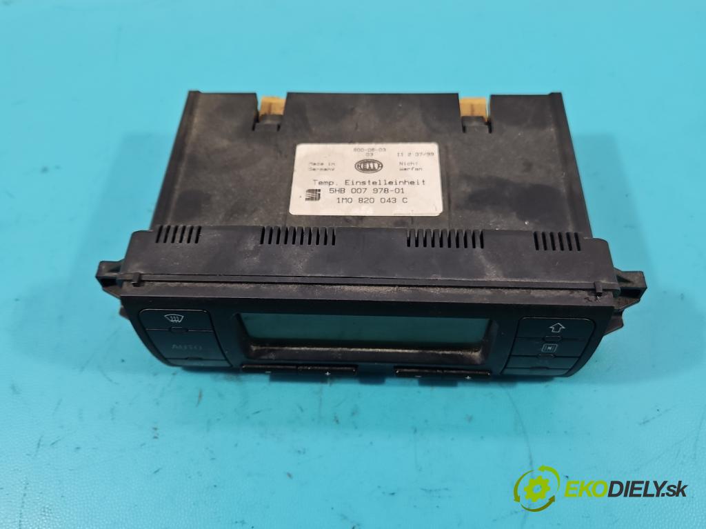 Seat Toledo II 1998-2004 1.8 20V 125 HP manual 92 kW 1781 cm3 4- panel kúrenia 1M0820043C