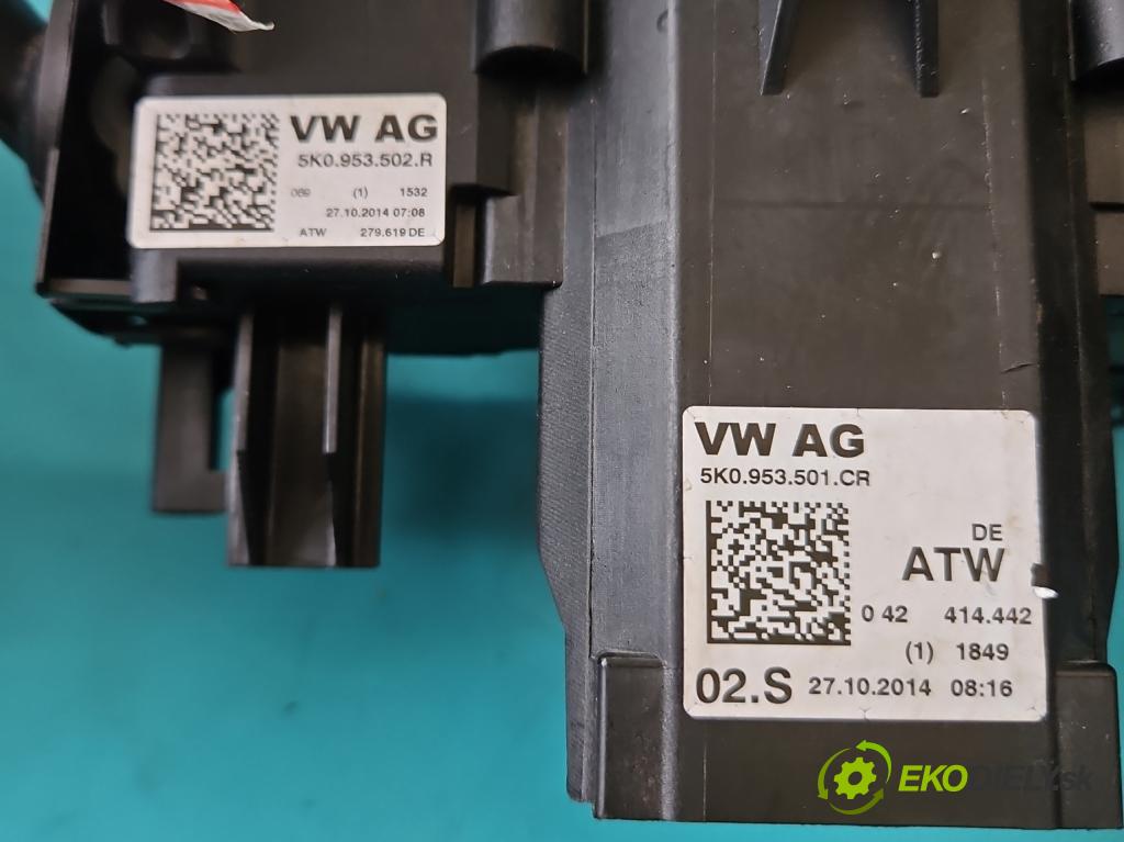 Seat Alhambra II 2010-2020 2.0 tdi 177 hp automatic 130 kW 1968 cm3 5- Přepínač sdružený 5K0953501CR (Ovládaní topení a přepínače)