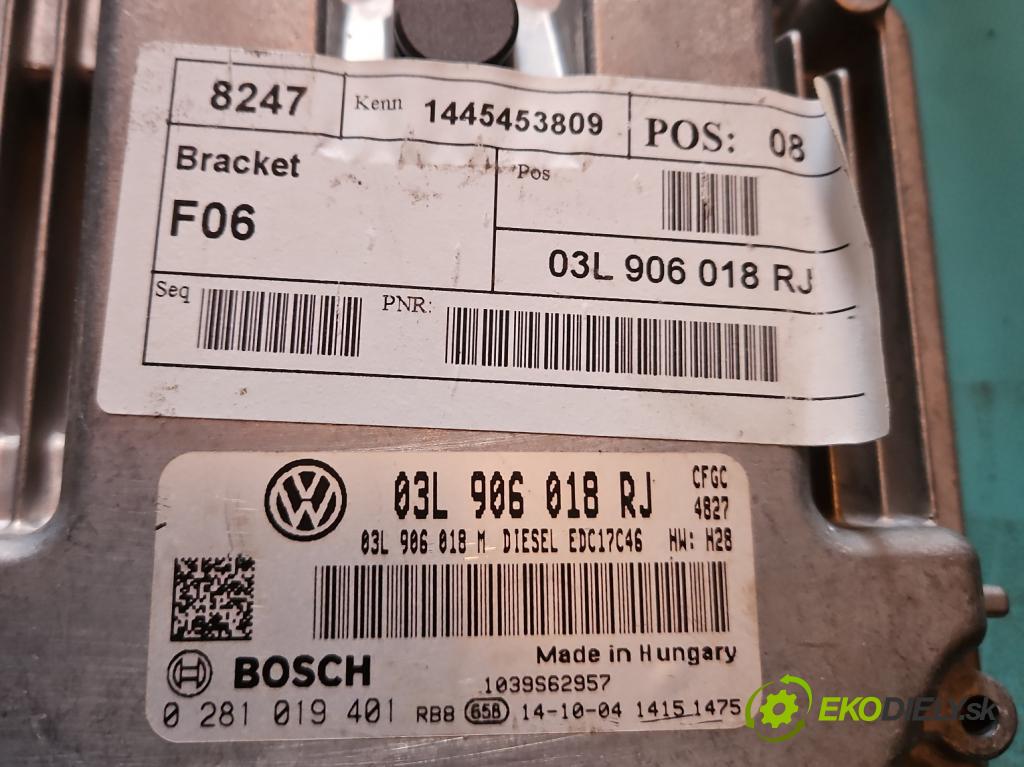 Seat Alhambra II 2010-2020 2.0 tdi 177 hp automatic 130 kW 1968 cm3 5- řídící jednotka motoru 03L906018RJ