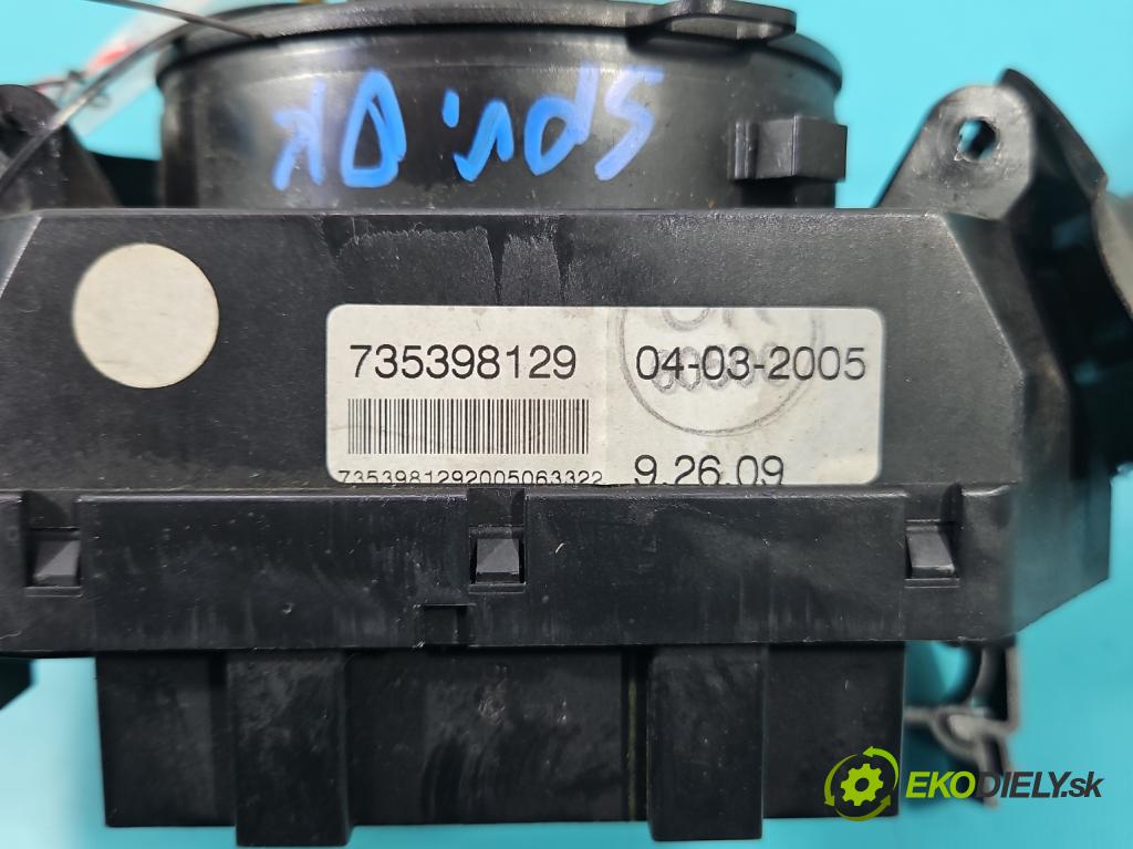 Fiat Panda II 2003-2012 1.1 54 HP manual 40 kW 1108 cm3 5- prepínač komplex: 735398129 (Prepínače, spínače, tlačidlá a ovládače kúrenia)