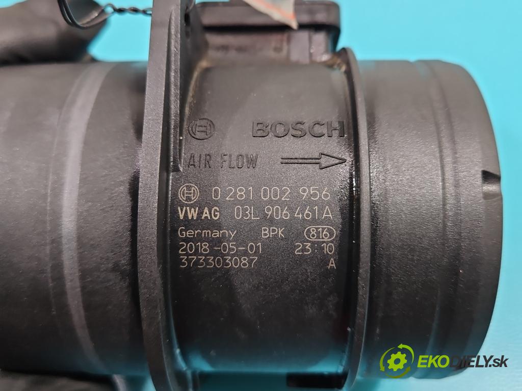 Skoda Karoq 2017- 2.0 tdi 150 HP automatic 110 kW 1968 cm3 5- průtokoměr: 0281002956 (Váhy vzduchu)