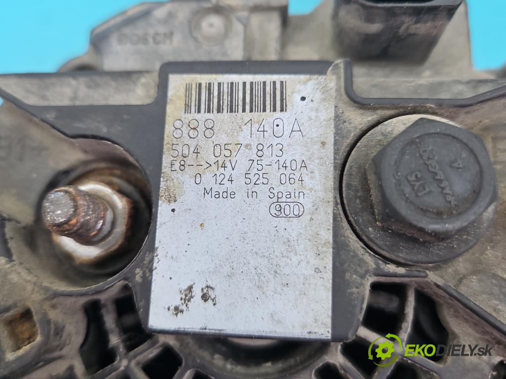 Iveco Daily IV 2006-2014 3.0 HPI 145 HP manual 107 kW 2998 cm3 2- Alternator 504057813 (Alternátory)