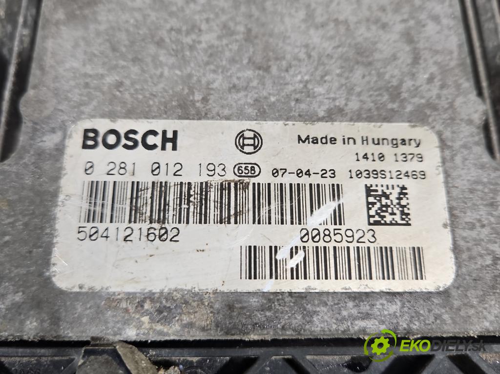 Iveco Daily IV 2006-2011 3.0 HPI 145 hp manual 107 kW 2998 cm3 2- řídící jednotka motoru 0281012193